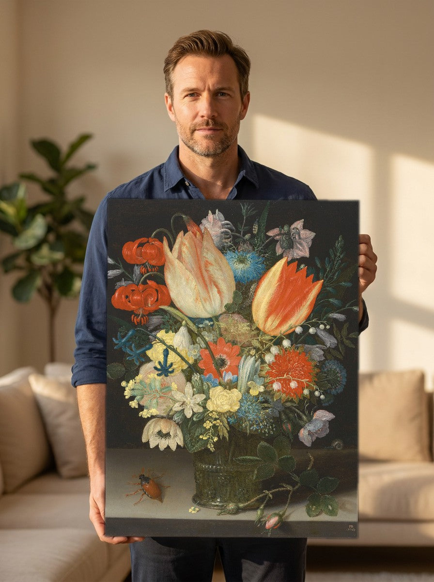 Held for scale — 18 x 24 inch canvas