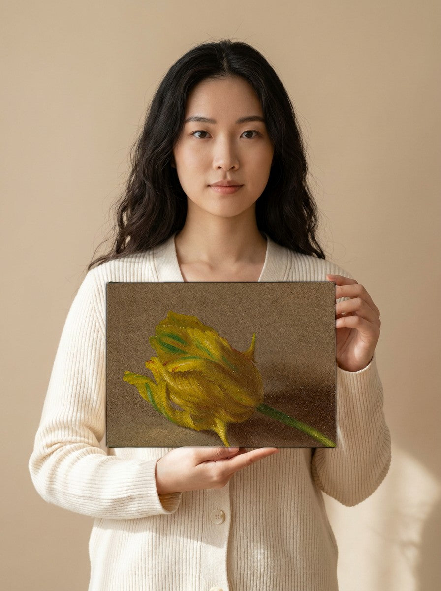 Held for scale — 10 x 8 inch canvas