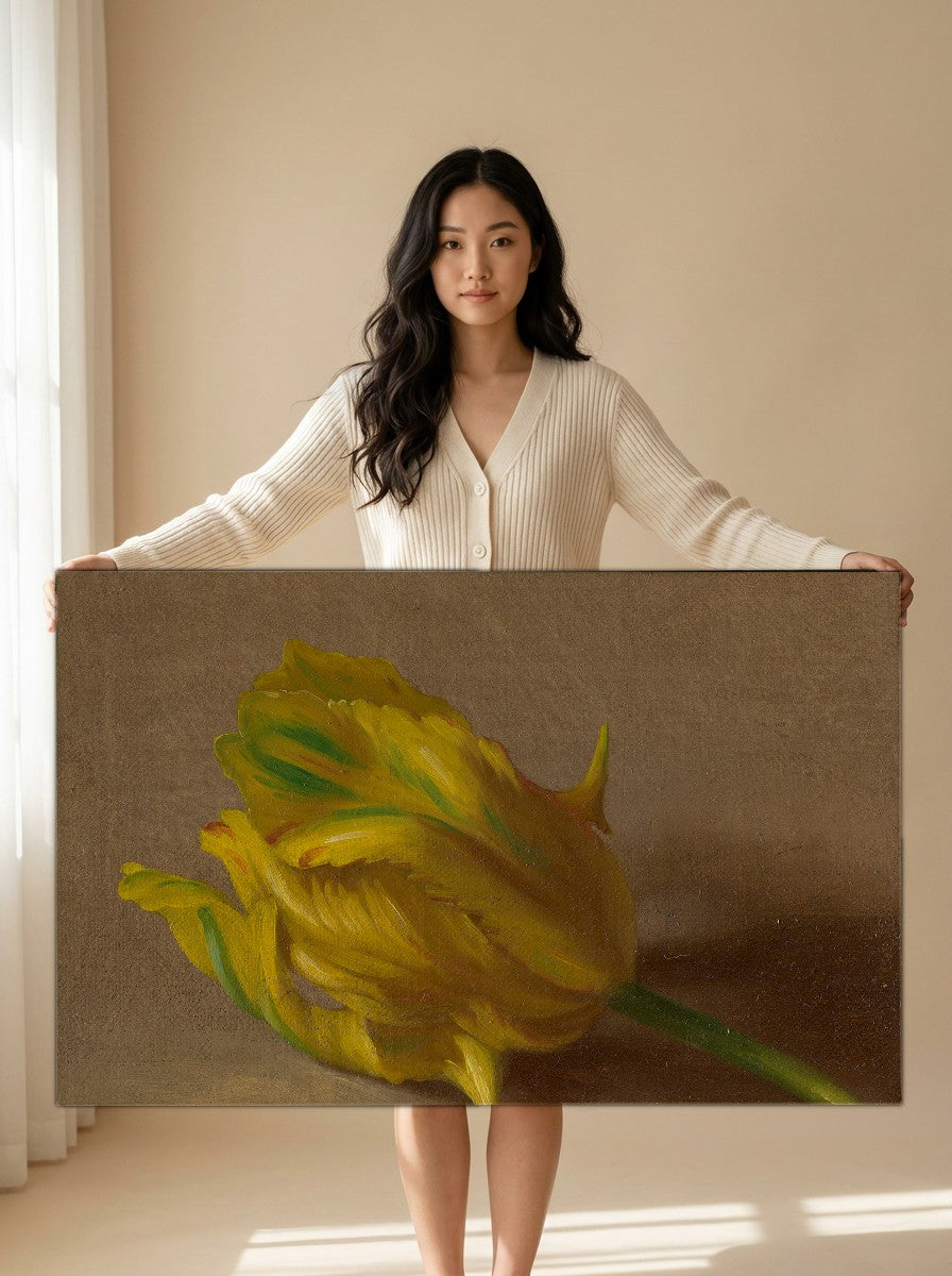 Held for scale — 36 x 24 inch canvas