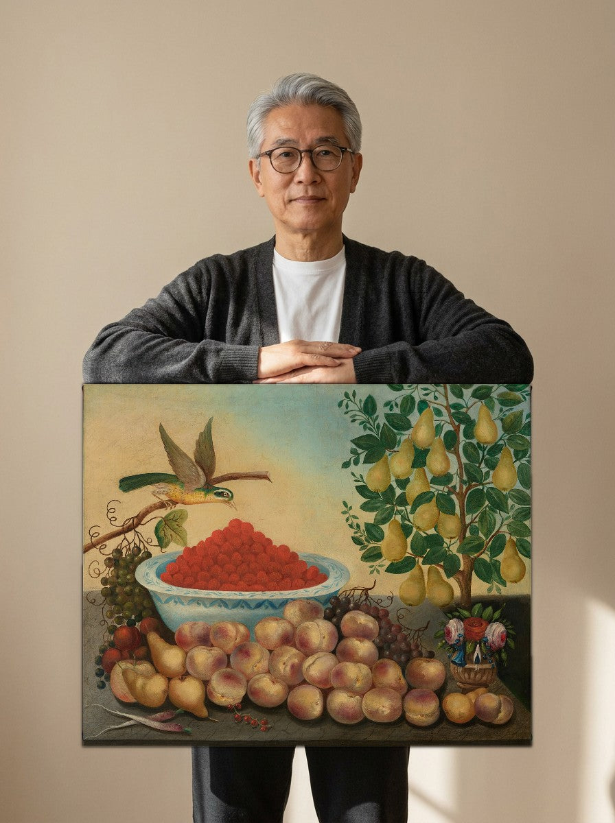 Held for scale — 24 x 18 inch canvas