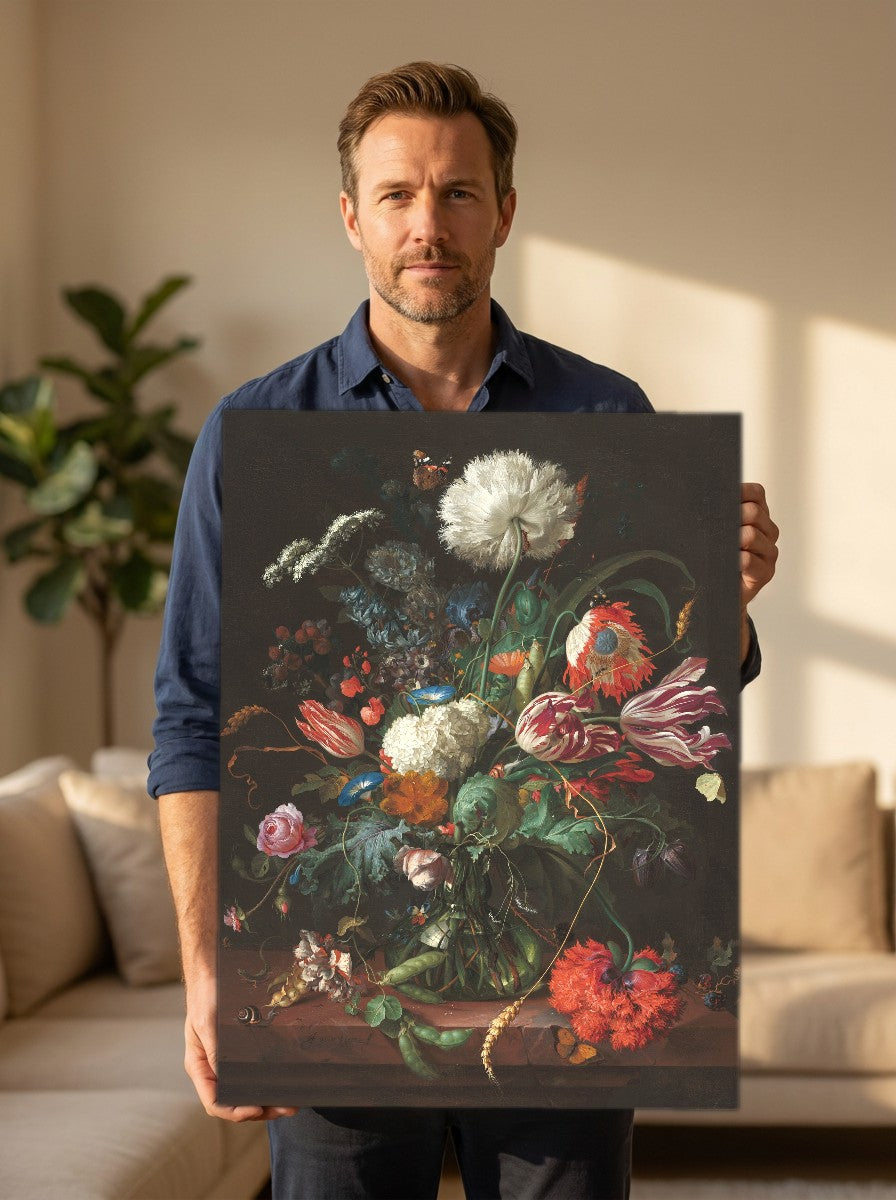 Held for scale — 18 x 24 inch canvas