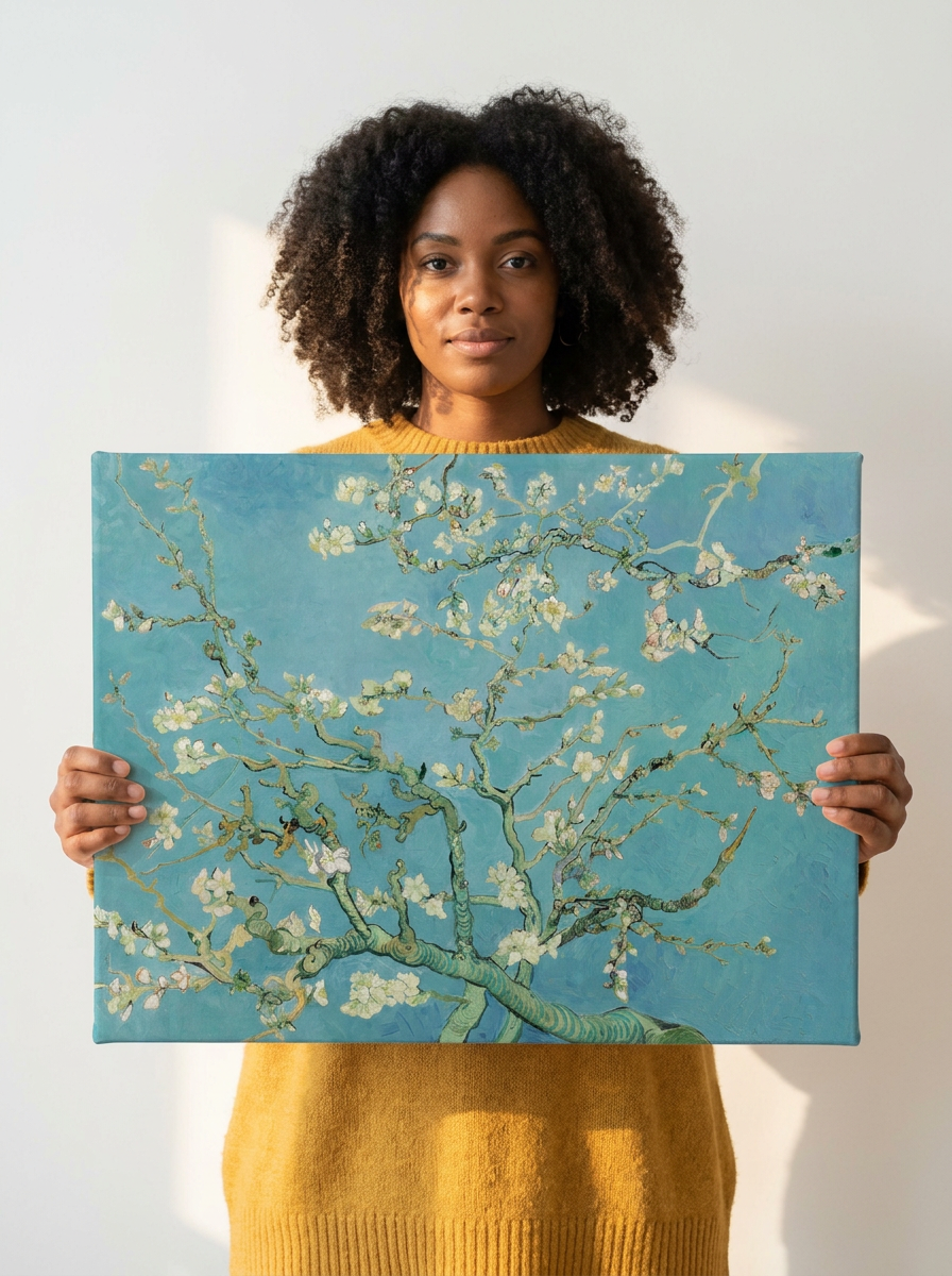 Held for scale — 24 x 18 inch canvas