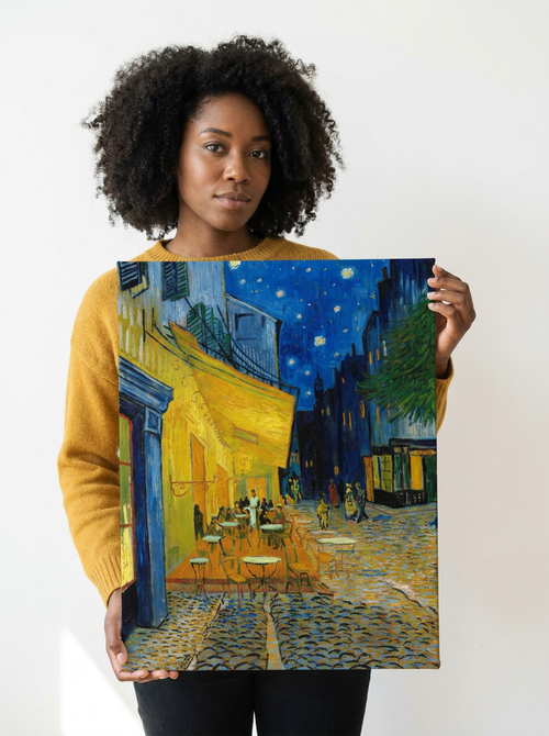 Held for scale — 18 x 24 inch canvas