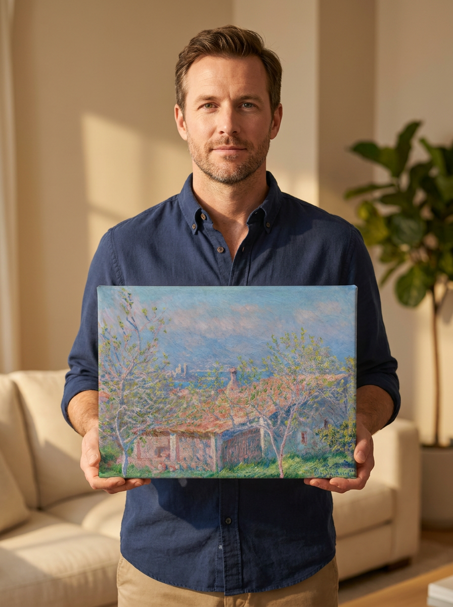 Held for scale — 14 x 11 inch canvas