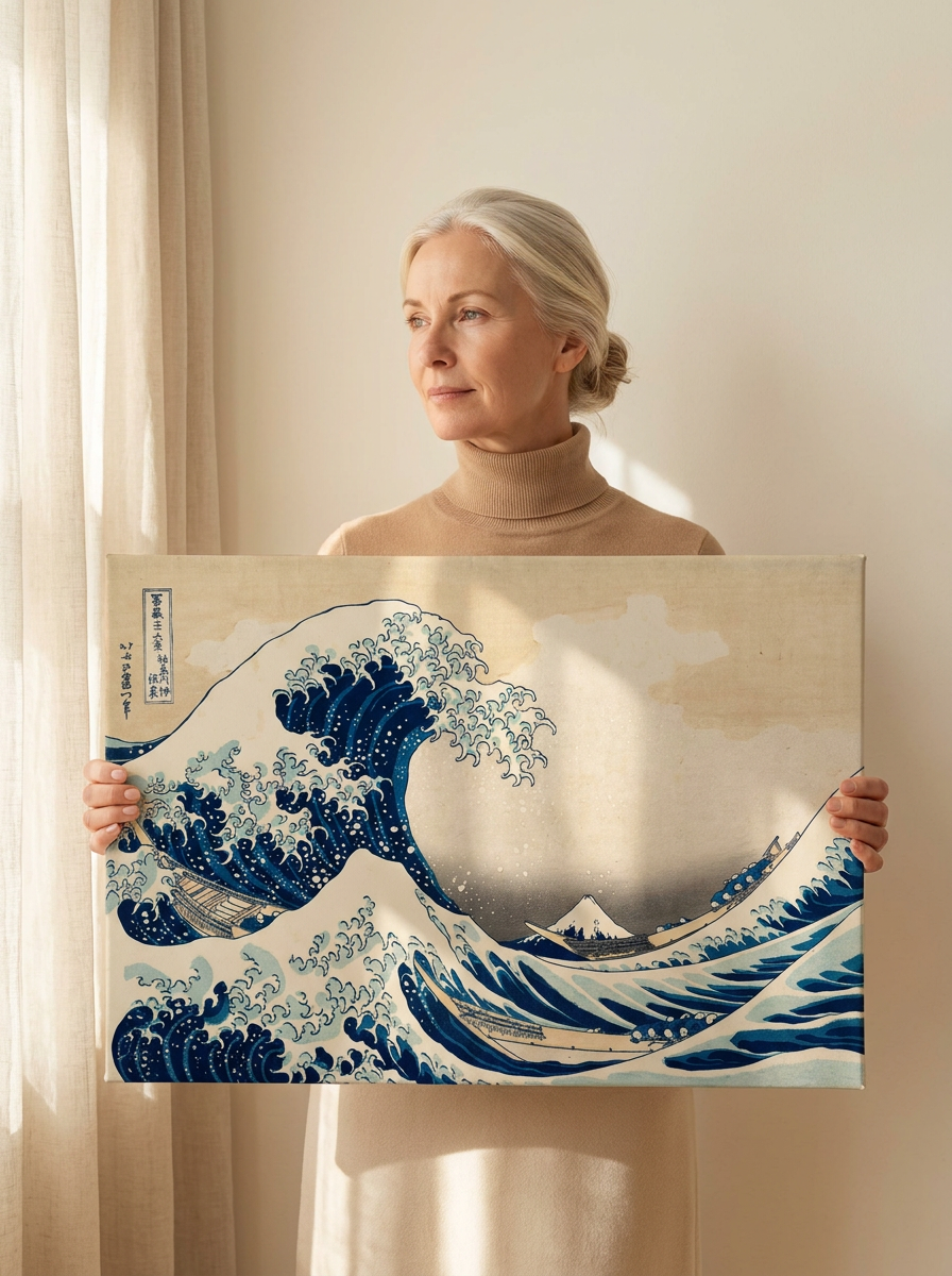 Held for scale — 24 x 18 inch canvas