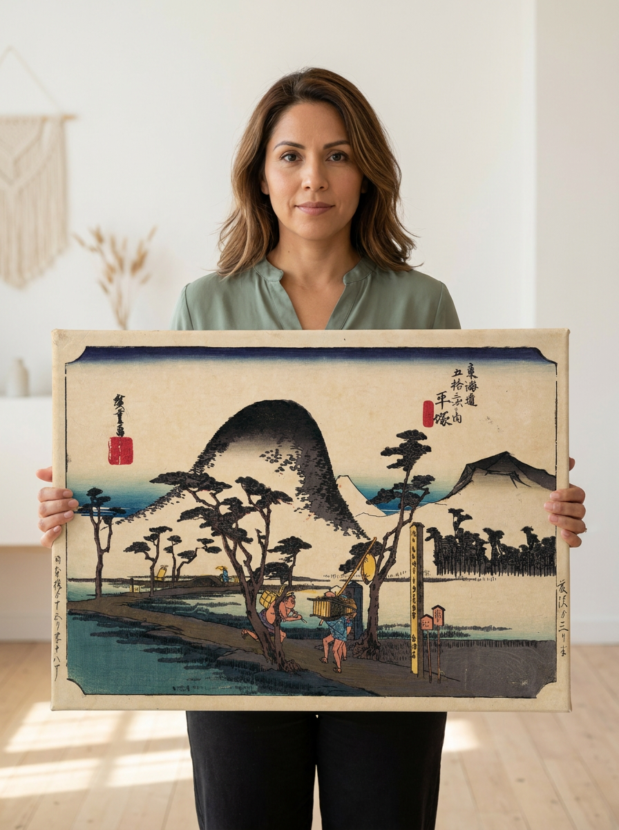 Held for scale — 24 x 18 inch canvas