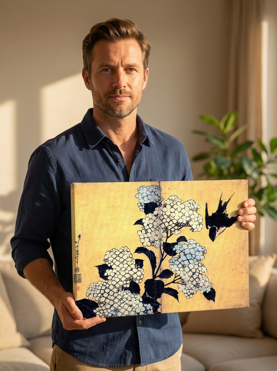 Held for scale — 24 x 18 inch canvas