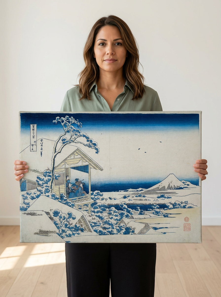 Held for scale — 24 x 18 inch canvas