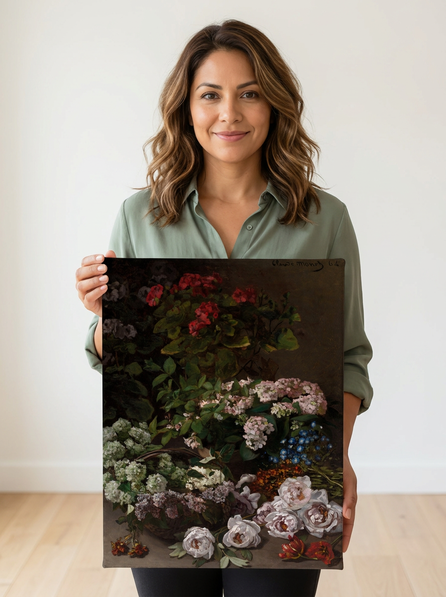 Held for scale — 12 x 16 inch canvas