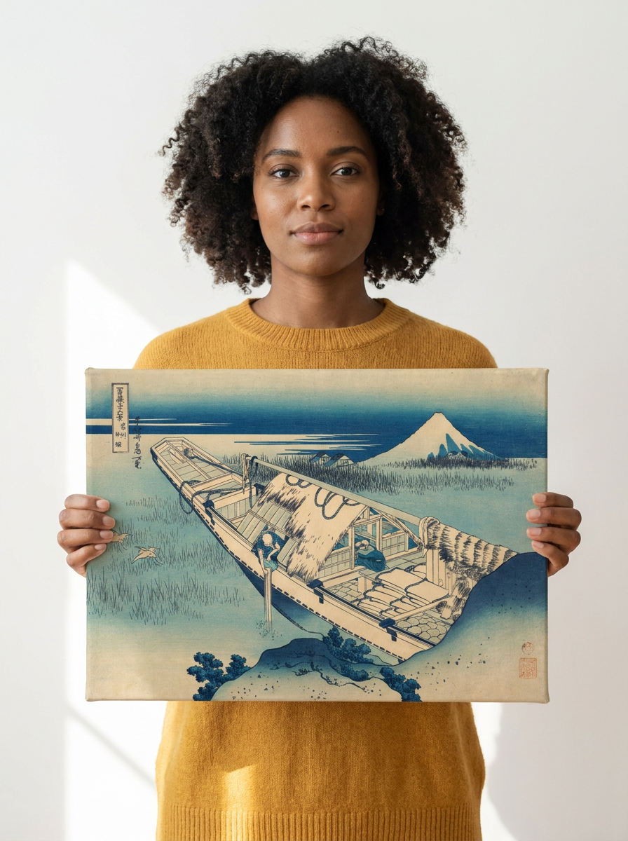 Held for scale — 14 x 11 inch canvas