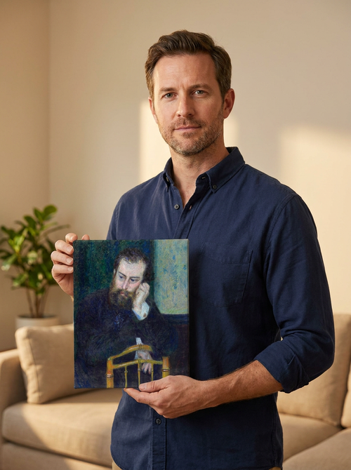 Held for scale — 8 x 10 inch canvas