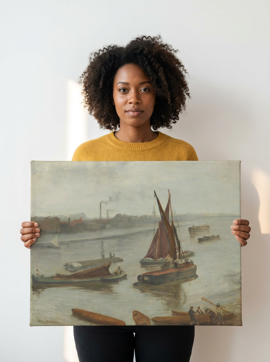 Held for scale — 24 x 18 inch canvas