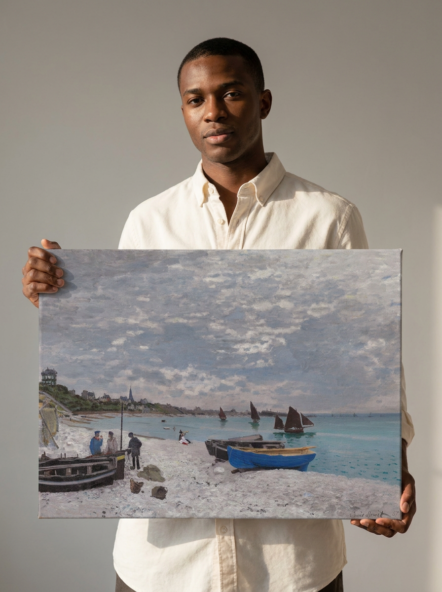 Held for scale — 24 x 18 inch canvas