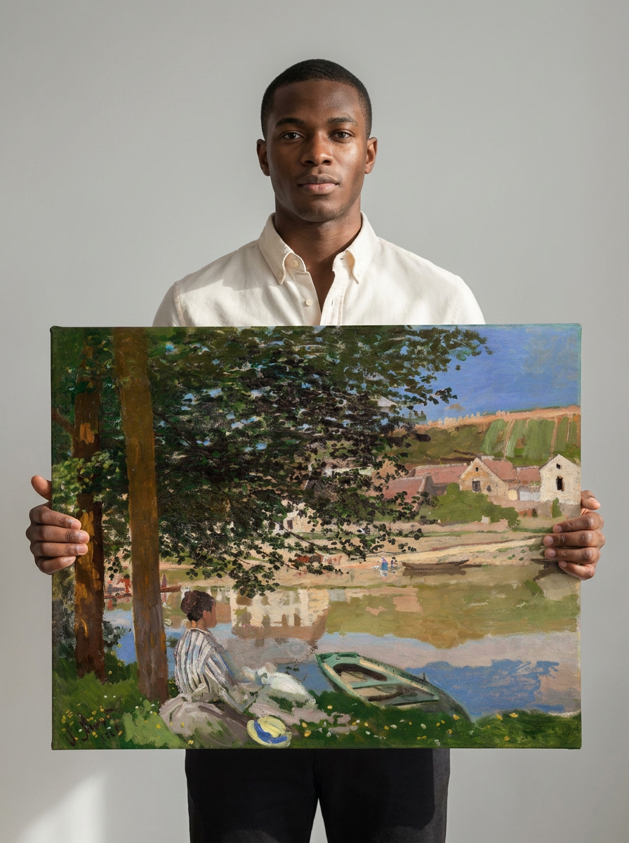 Held for scale — 24 x 18 inch canvas