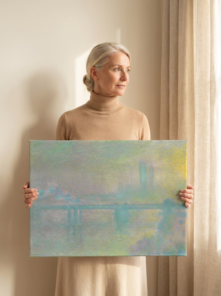 Held for scale — 24 x 18 inch canvas