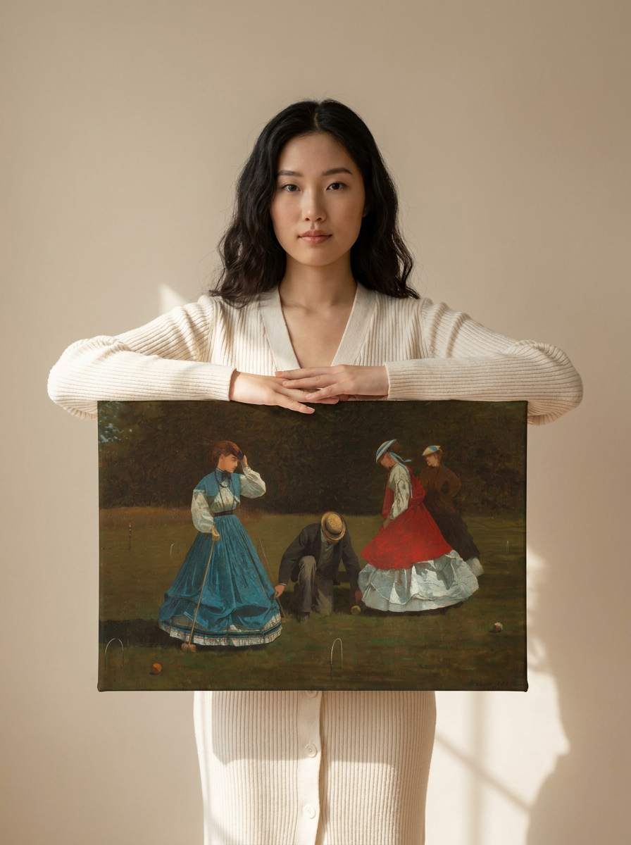 Held for scale — 24 x 18 inch canvas