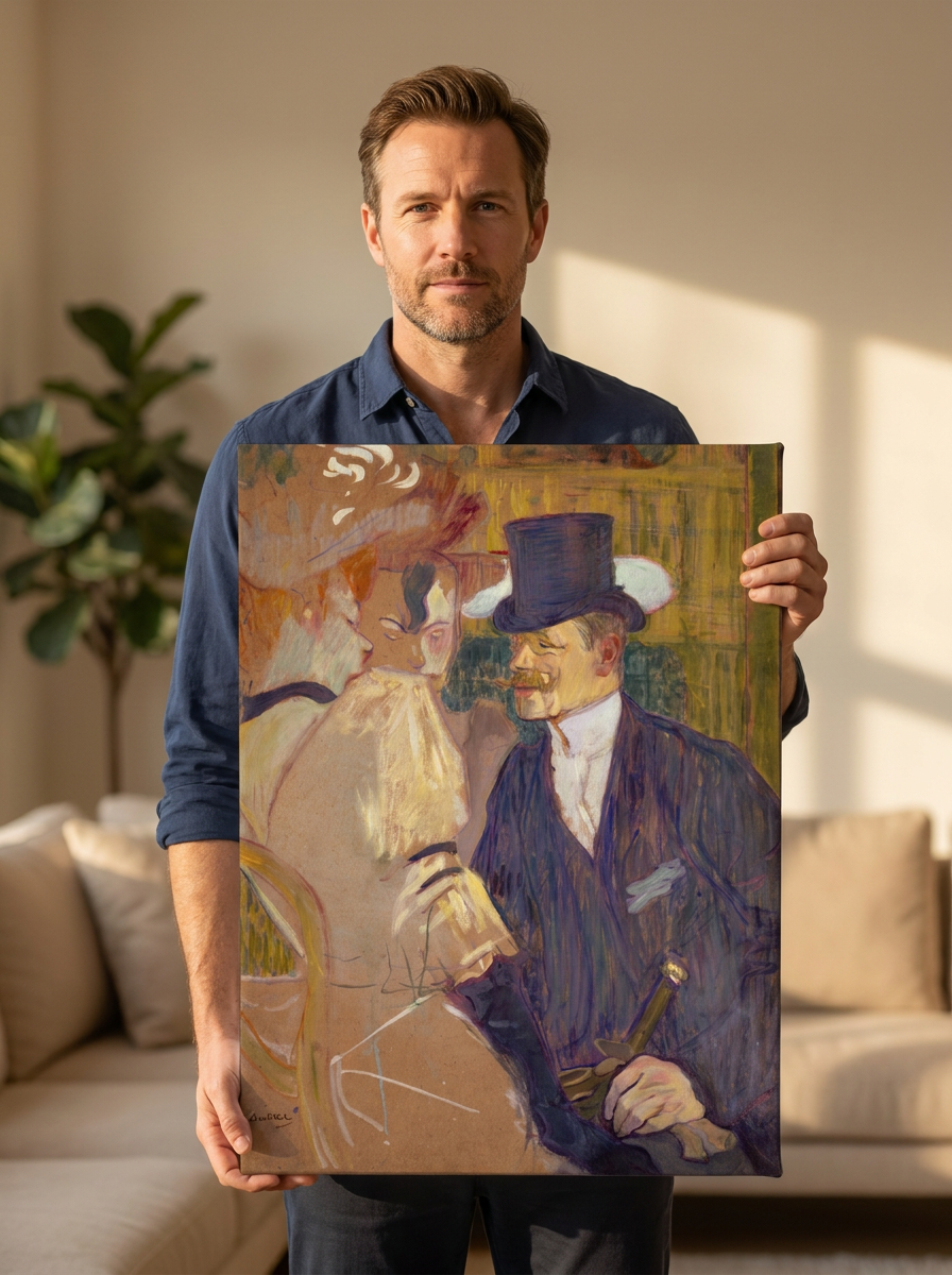Held for scale — 18 x 24 inch canvas