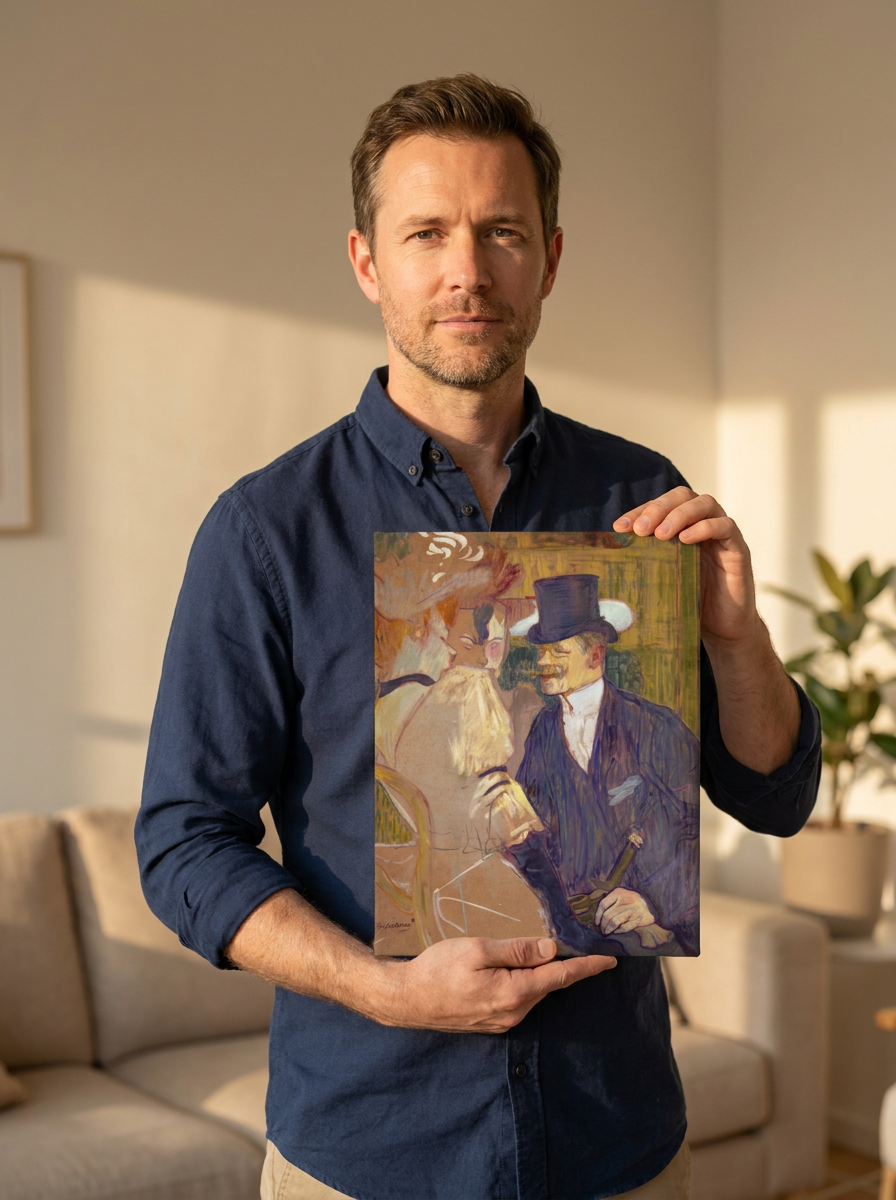 Held for scale — 8 x 10 inch canvas
