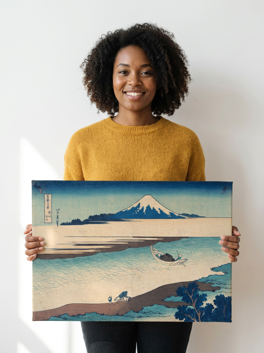 Held for scale — 24 x 18 inch canvas