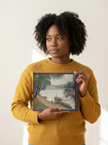 Held for scale — 10 x 8 inch canvas