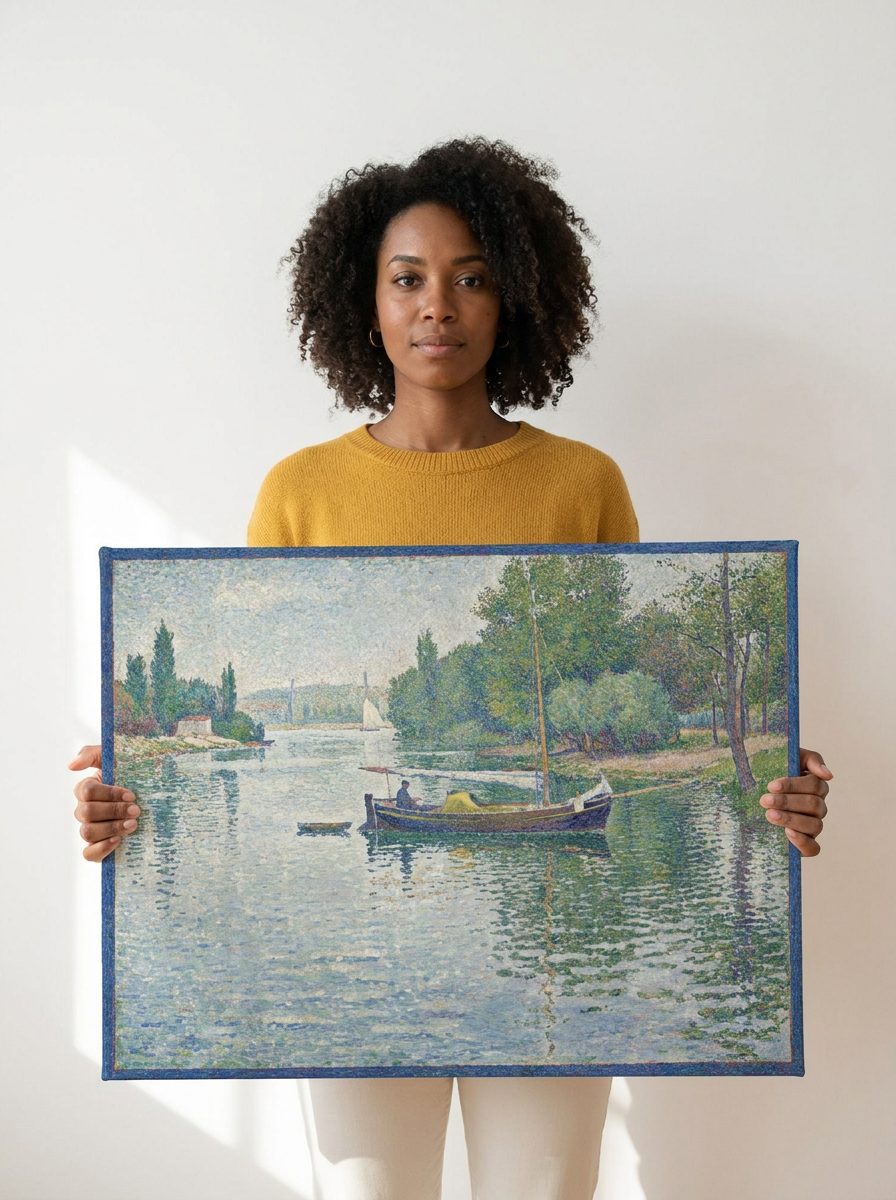 Held for scale — 24 x 18 inch canvas