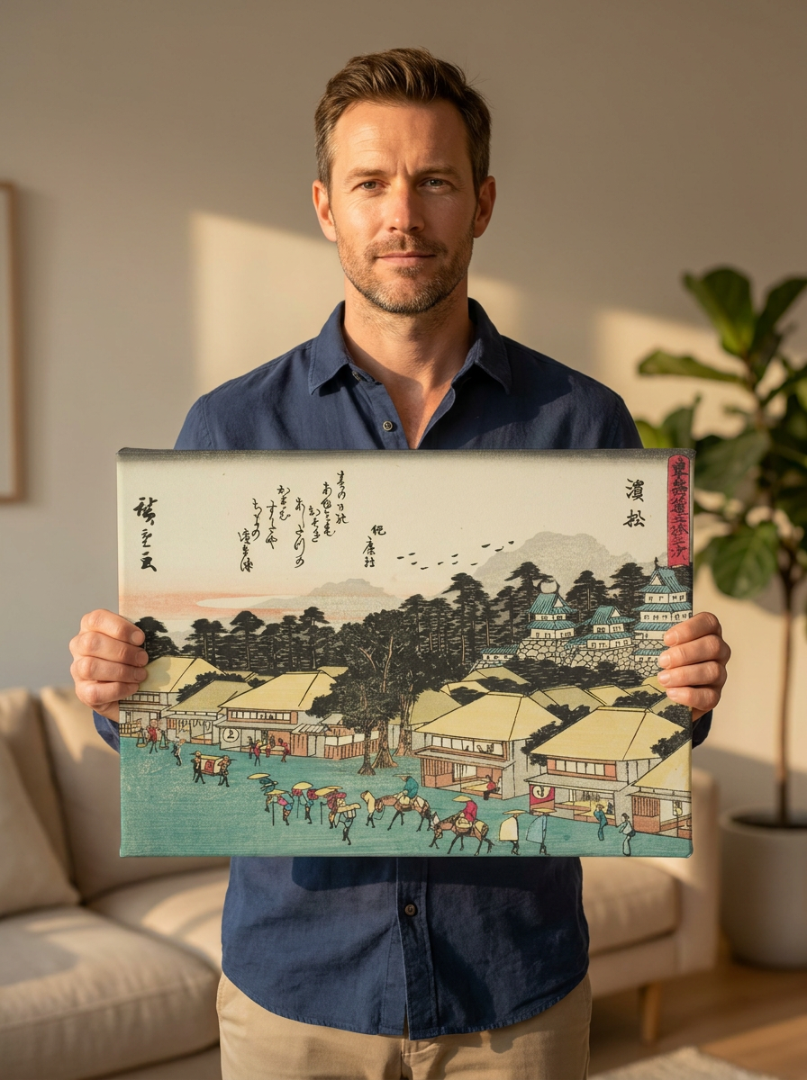 Held for scale — 18 x 12 inch canvas