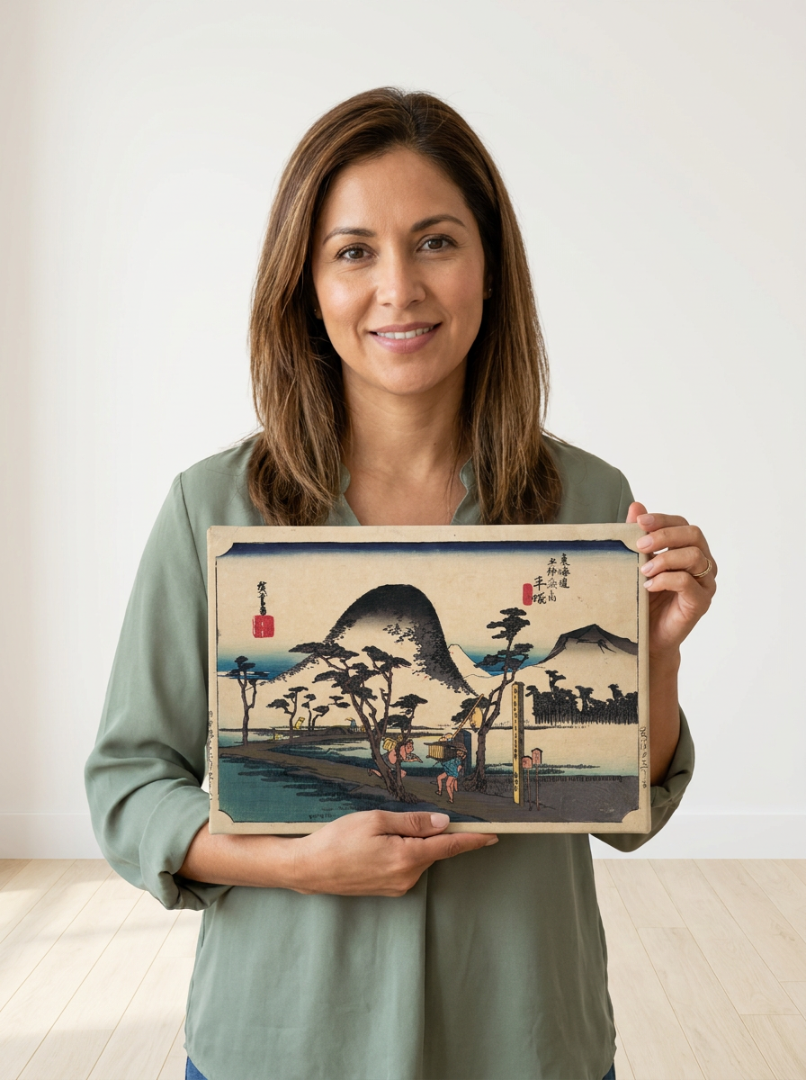 Held for scale — 10 x 8 inch canvas