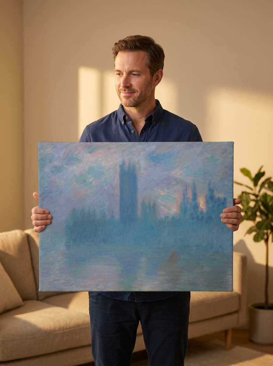 Held for scale — 24 x 18 inch canvas