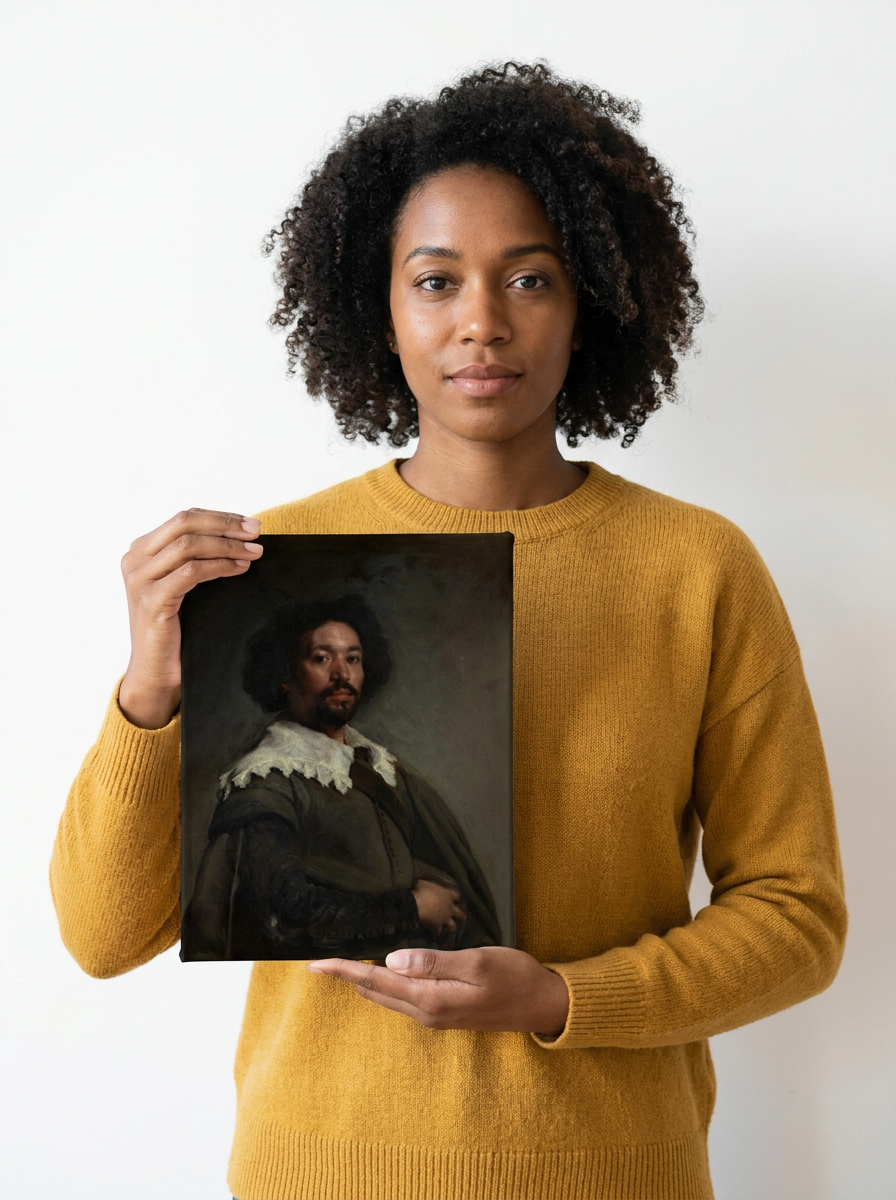 Held for scale — 8 x 10 inch canvas