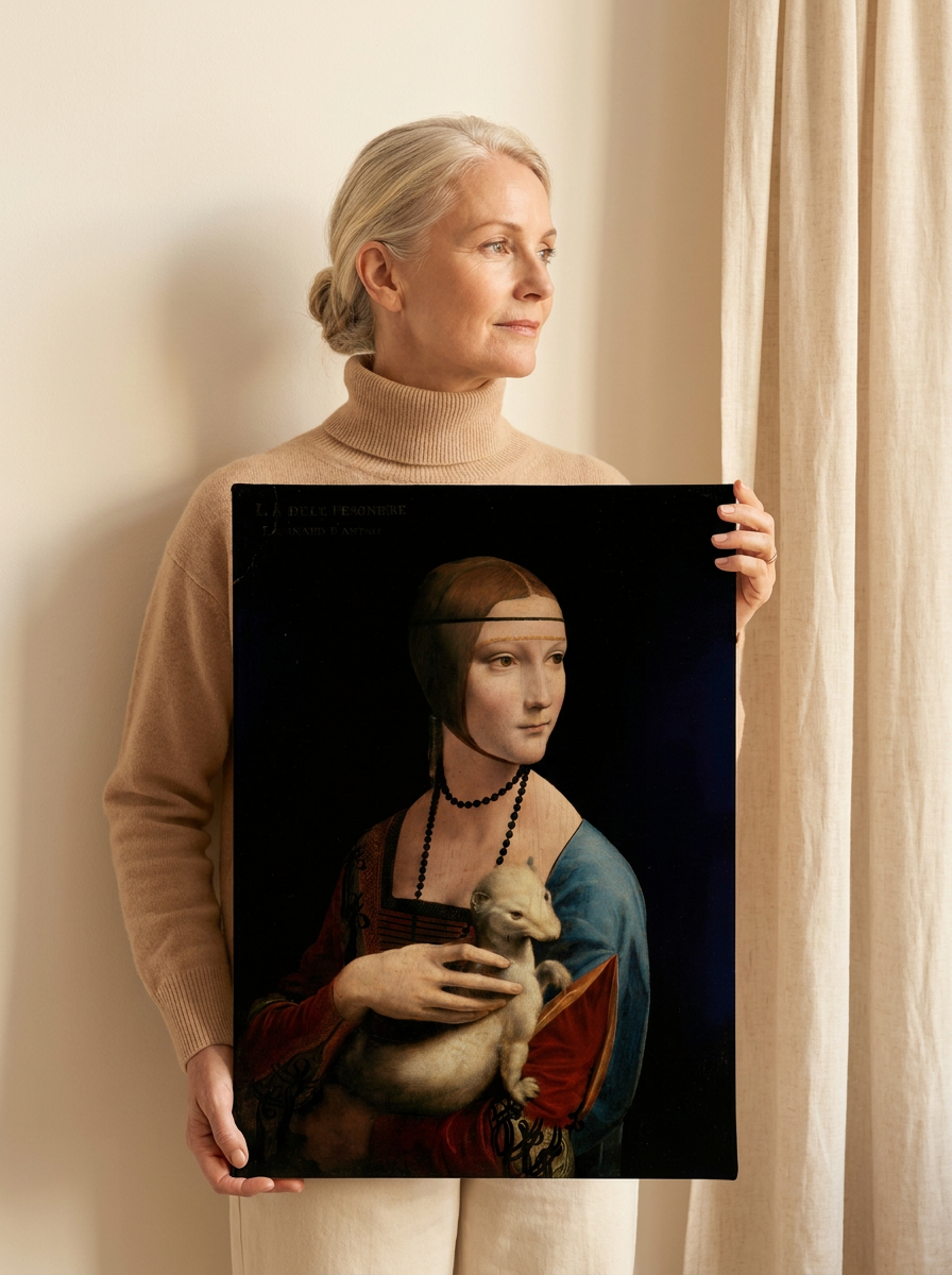Held for scale — 18 x 24 inch canvas