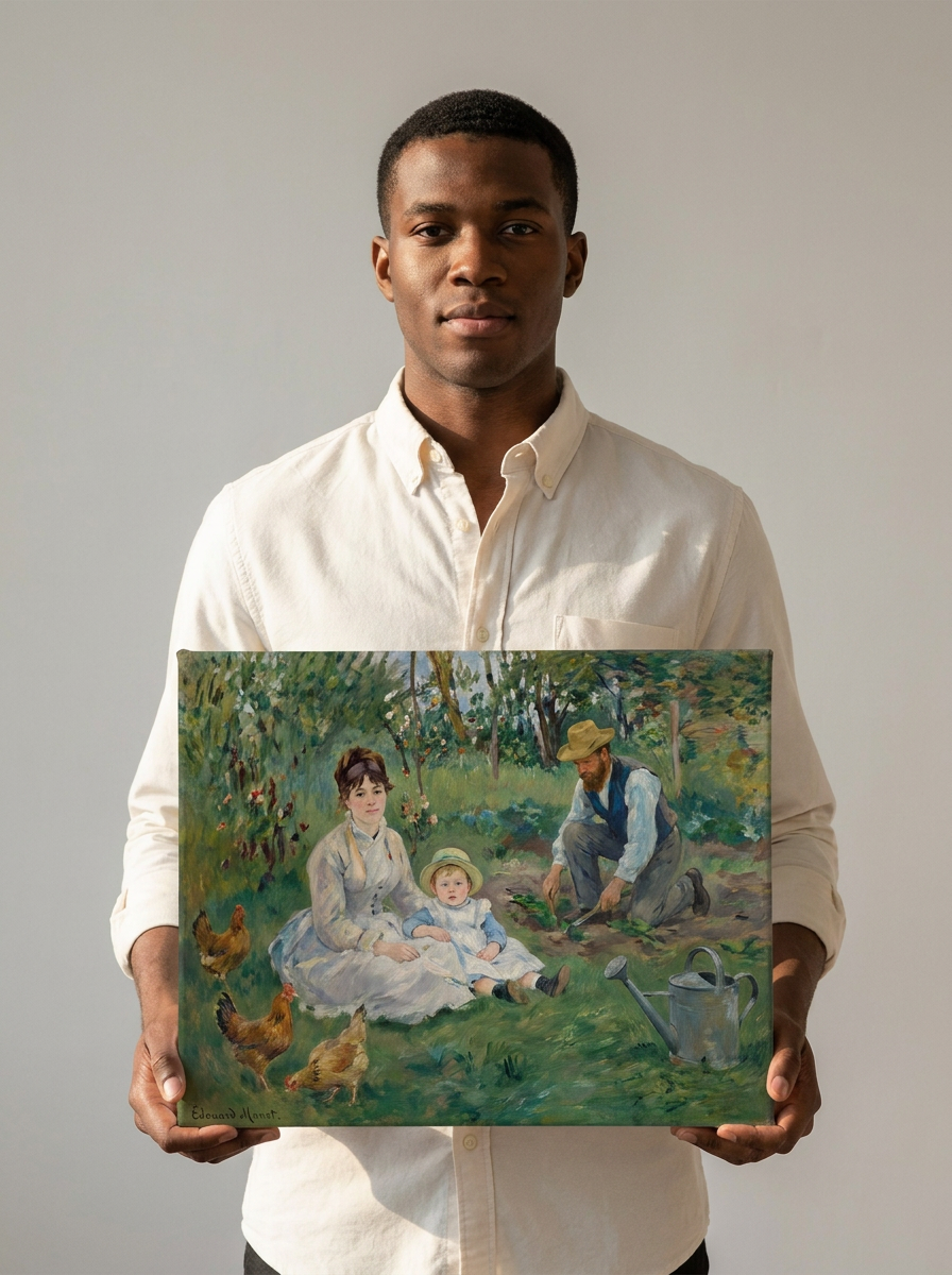 Held for scale — 24 x 18 inch canvas
