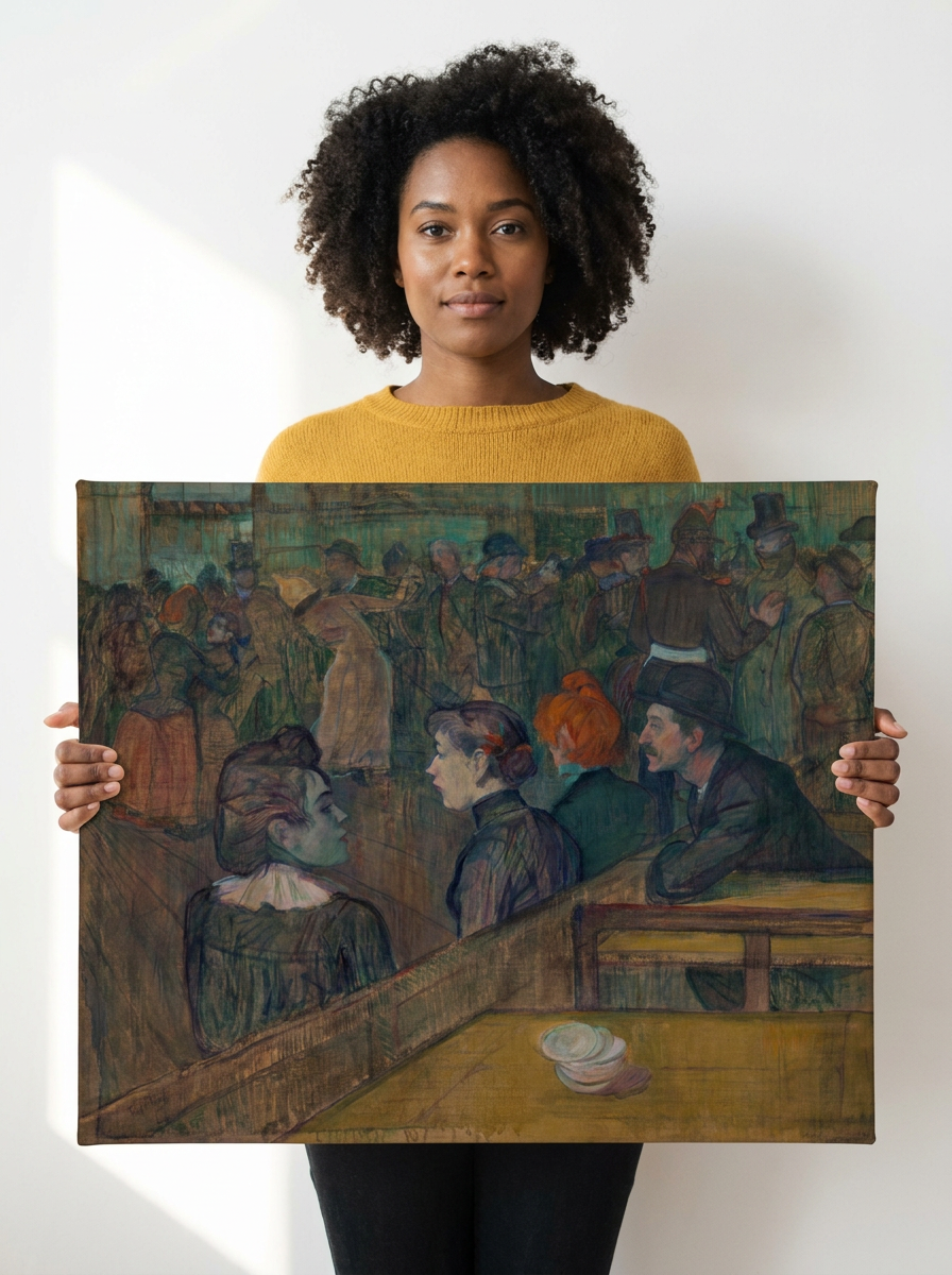 Held for scale — 24 x 18 inch canvas