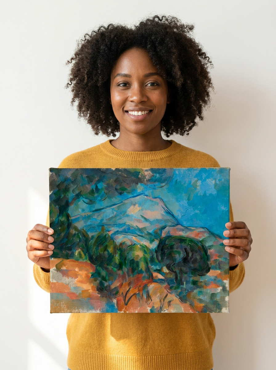 Held for scale — 14 x 11 inch canvas