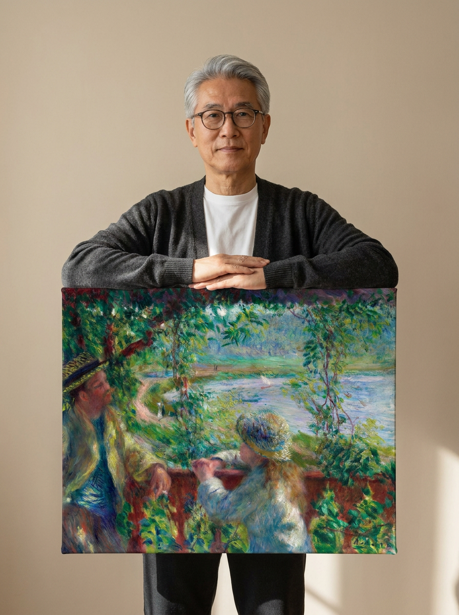 Held for scale — 24 x 18 inch canvas
