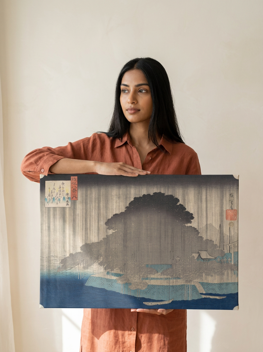 Held for scale — 24 x 18 inch canvas