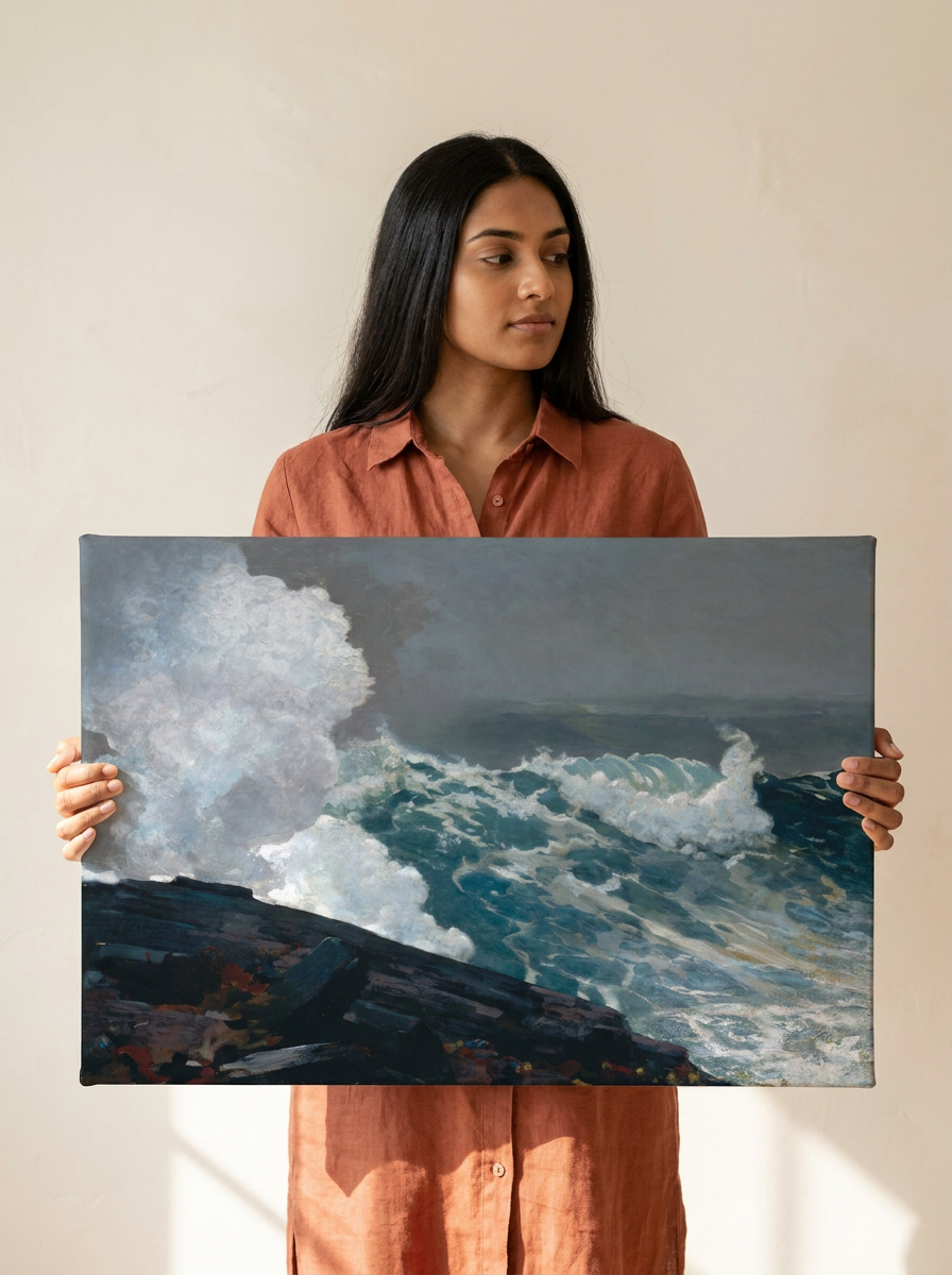 Held for scale — 24 x 18 inch canvas