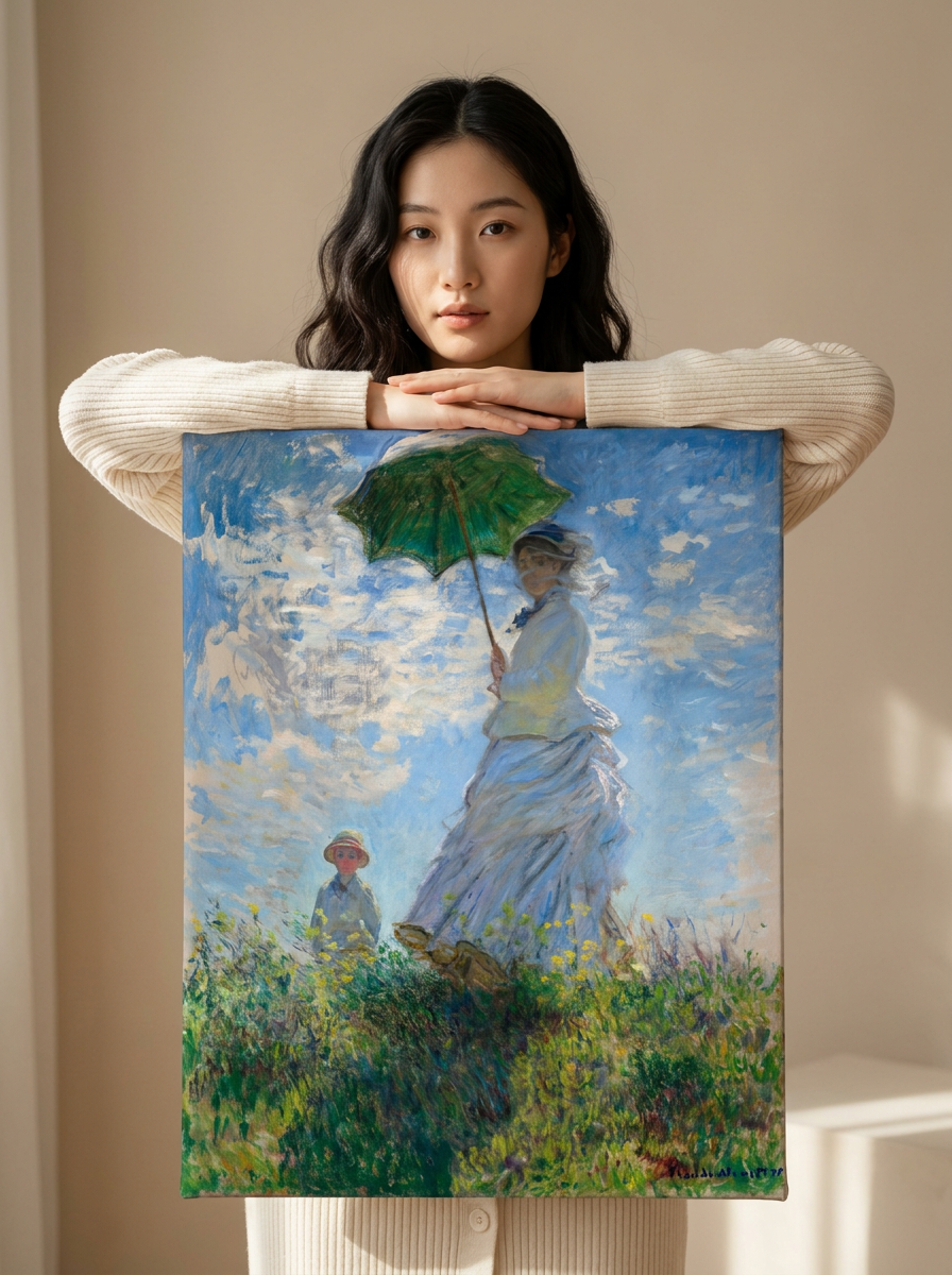 Held for scale — 18 x 24 inch canvas