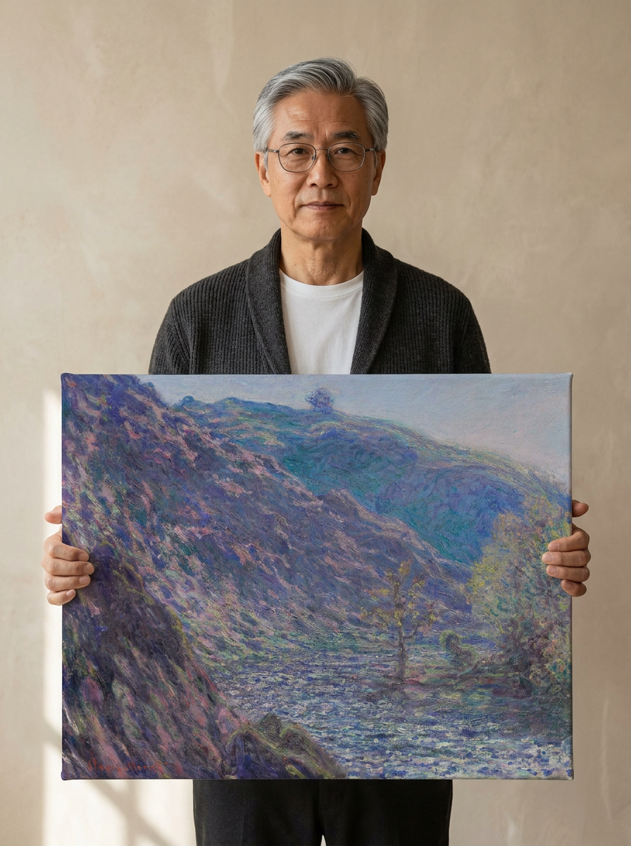 Held for scale — 24 x 18 inch canvas