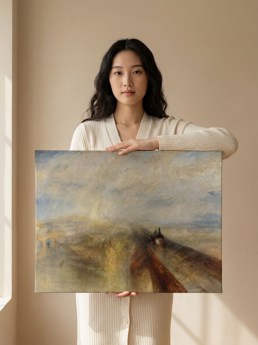 Held for scale — 24 x 18 inch canvas