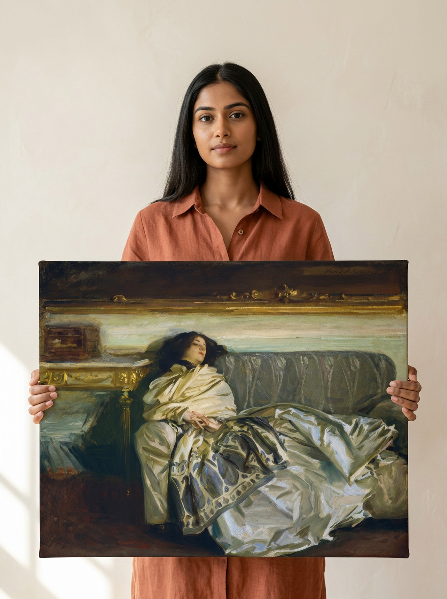 Held for scale — 24 x 18 inch canvas