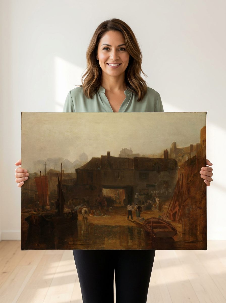 Held for scale — 24 x 18 inch canvas