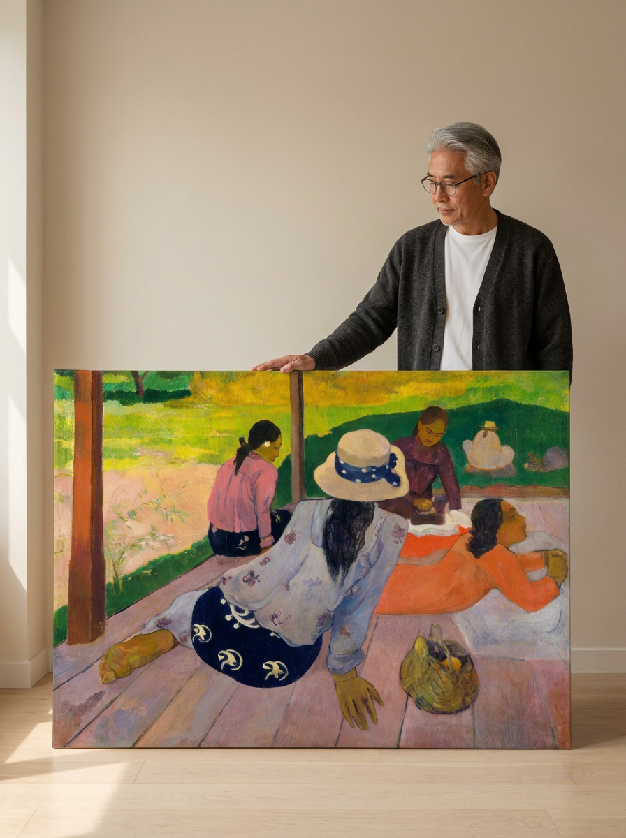 Held for scale — 24 x 18 inch canvas