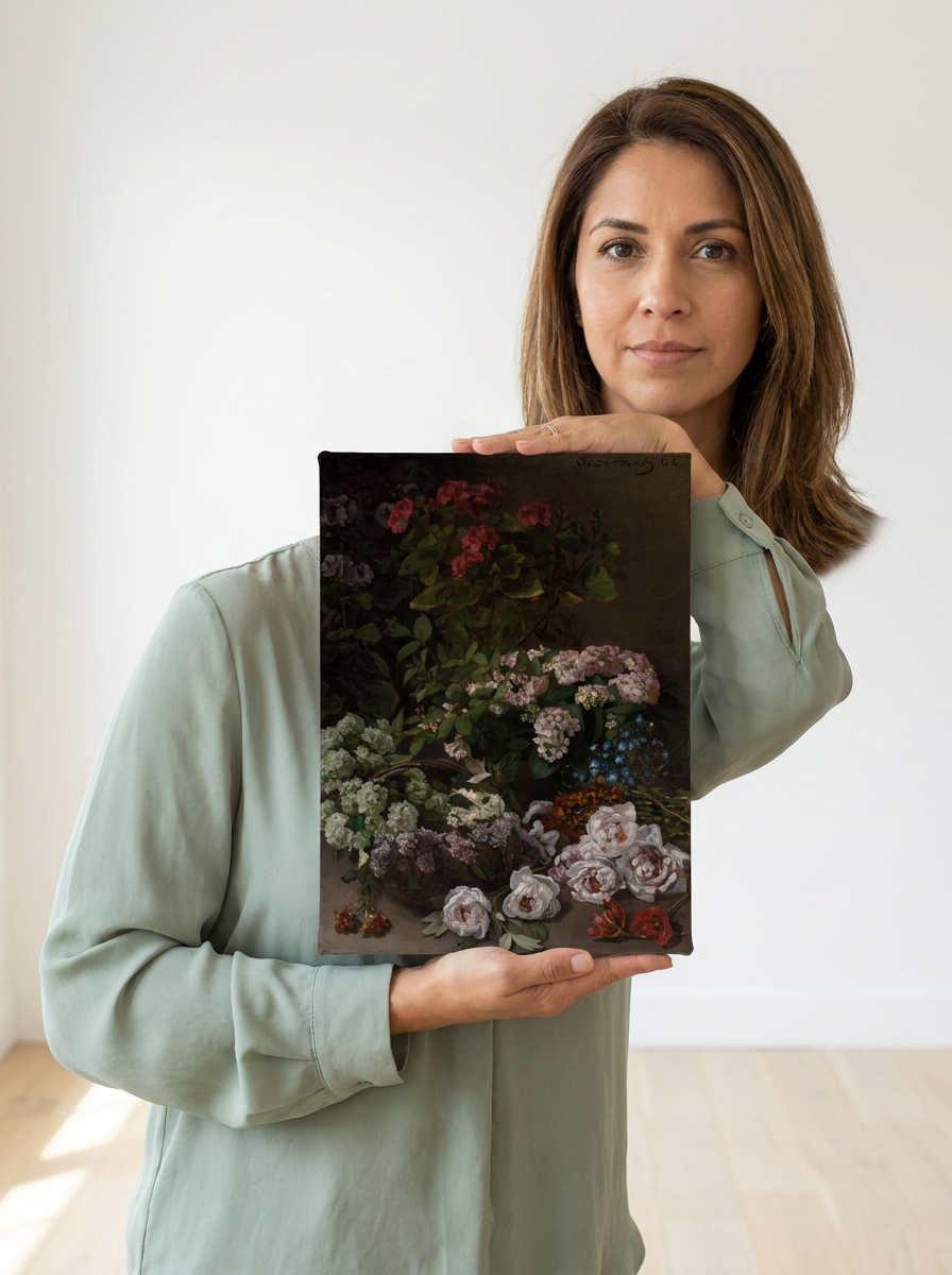 Held for scale — 8 x 10 inch canvas