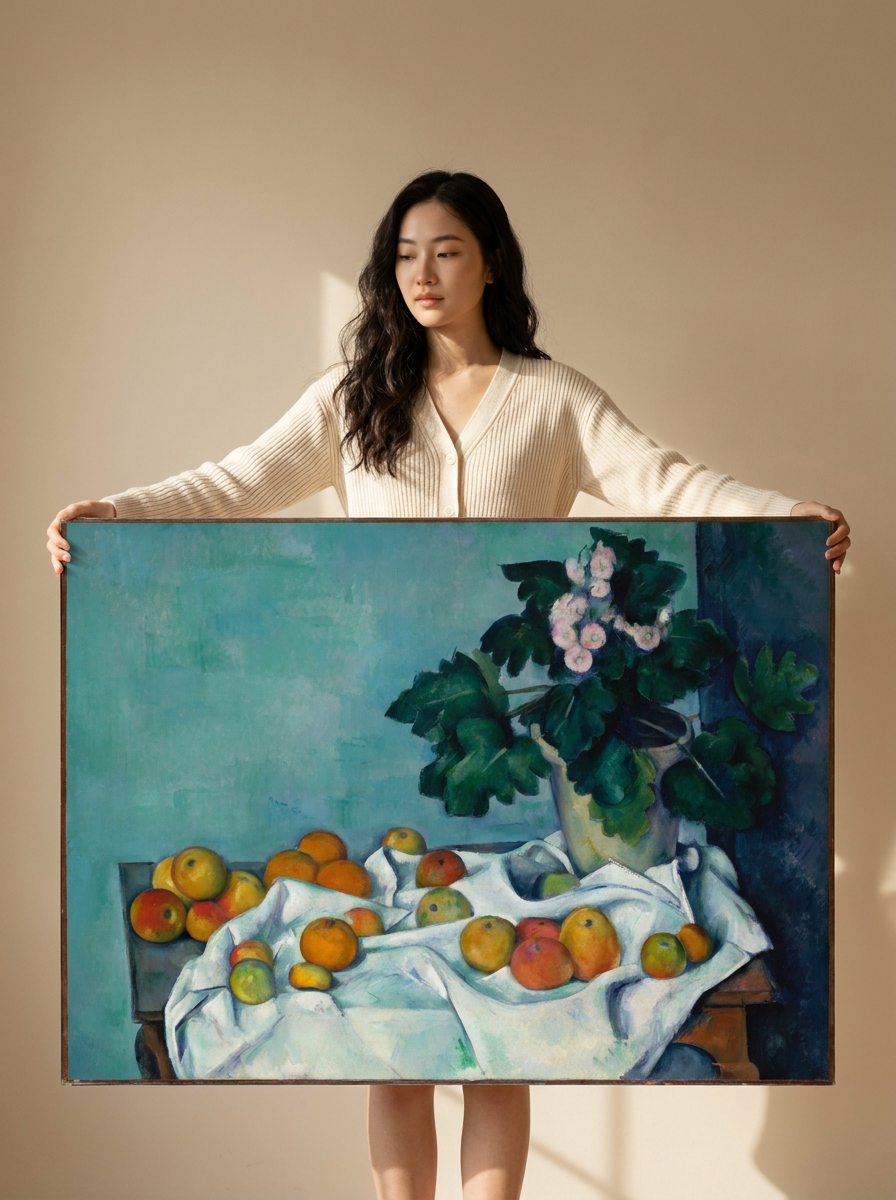 Held for scale — 36 x 24 inch canvas