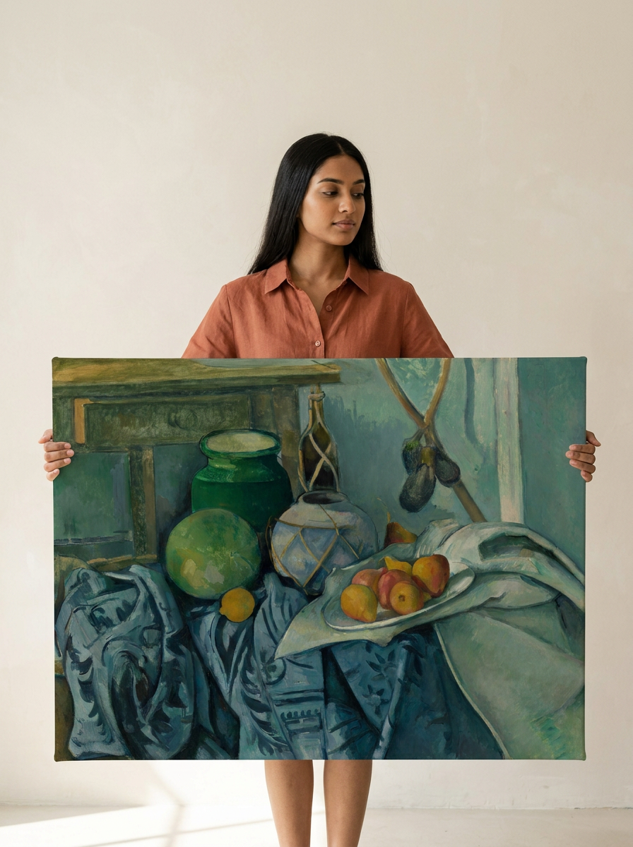 Held for scale — 36 x 24 inch canvas