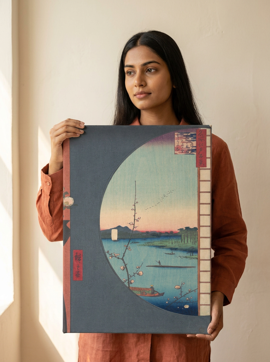 Held for scale — 16 x 20 inch canvas