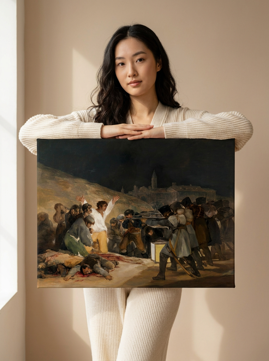 Held for scale — 24 x 18 inch canvas