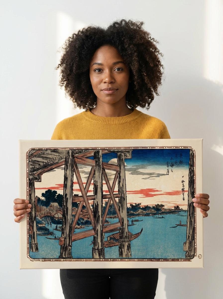 Held for scale — 24 x 18 inch canvas