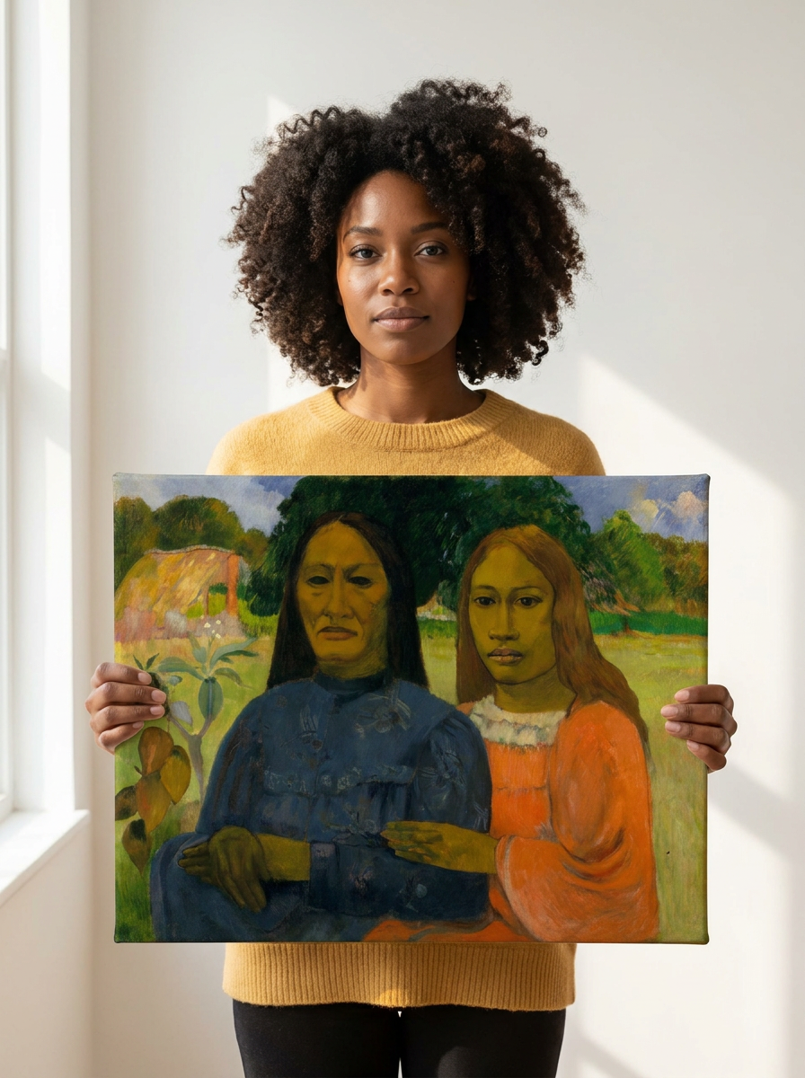 Held for scale — 24 x 18 inch canvas