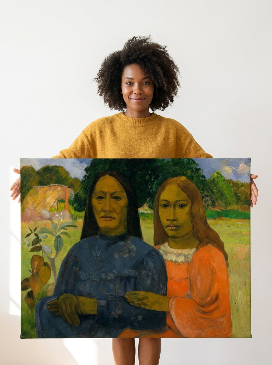 Held for scale — 36 x 24 inch canvas